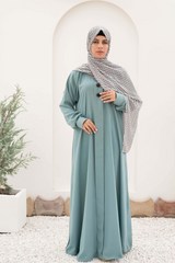 Turkish Style Maxi Abaya - Turquoise