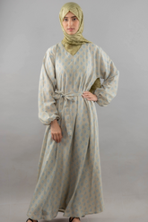 Printed Maxi - Dull Mehndi Green - Jalbaab