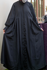 Platted Gown - Black