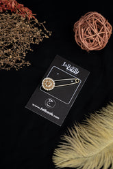 Gold Button Safety Pin - Jalbaab