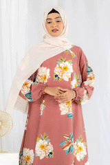 Nashwa P3 - Pirnted Maxi Abaya