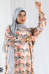 Nashwa P6 - Pirnted Maxi Abaya