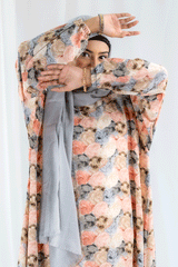 Nashwa P6 - Pirnted Maxi Abaya