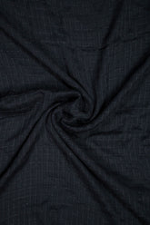 Cubical Textured Georgette Staller - Black