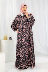 Nashwa P8 - Pirnted Maxi Abaya