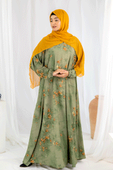 Nashwa P9 - Pirnted Maxi Abaya