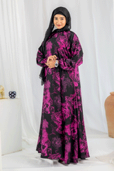 Nashwa P10 - Pirnted Maxi Abaya