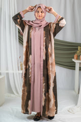 Bahaar 2.0 - Brown Tie and Dye Printed Flapped