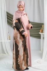 Bahaar 2.0 - Brown Tie and Dye Printed Flapped