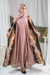 Bahaar 2.0 - Brown Tie and Dye Printed Flapped