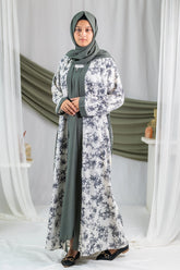 Bahaar 2.0 - Greyish Leaves Printed Flapped