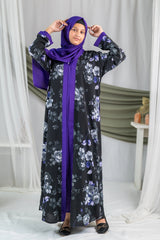 Bahaar 2.0 - Purple Flowered Printed Flapped