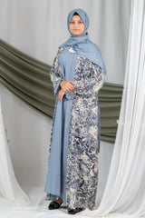 Bahaar 2.0 - Sky Blue Wave Textured Printed Flapped