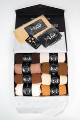 Octa Mixed Box - Brown & Fawn - Jalbaab