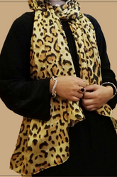 Cheetah Printed Staller - Yellow - Jalbaab