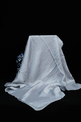 Luxe Crinkle Silk Staller - Silver - Jalbaab