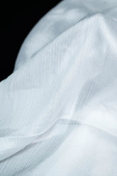 Luxe Crinkle Silk Staller - White - Jalbaab