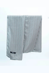 Dual Line Printed Staller - White-Black - Jalbaab