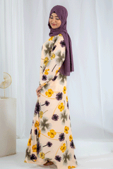 Nashwa P2 - Pirnted Maxi Abaya