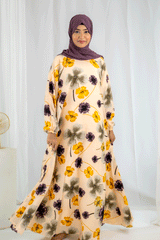 Nashwa P2 - Pirnted Maxi Abaya