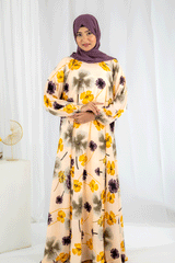 Nashwa P2 - Pirnted Maxi Abaya