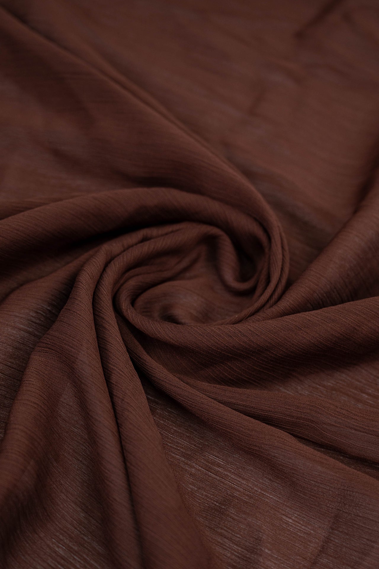 Crinkle Georgette Staller - Dark Choco