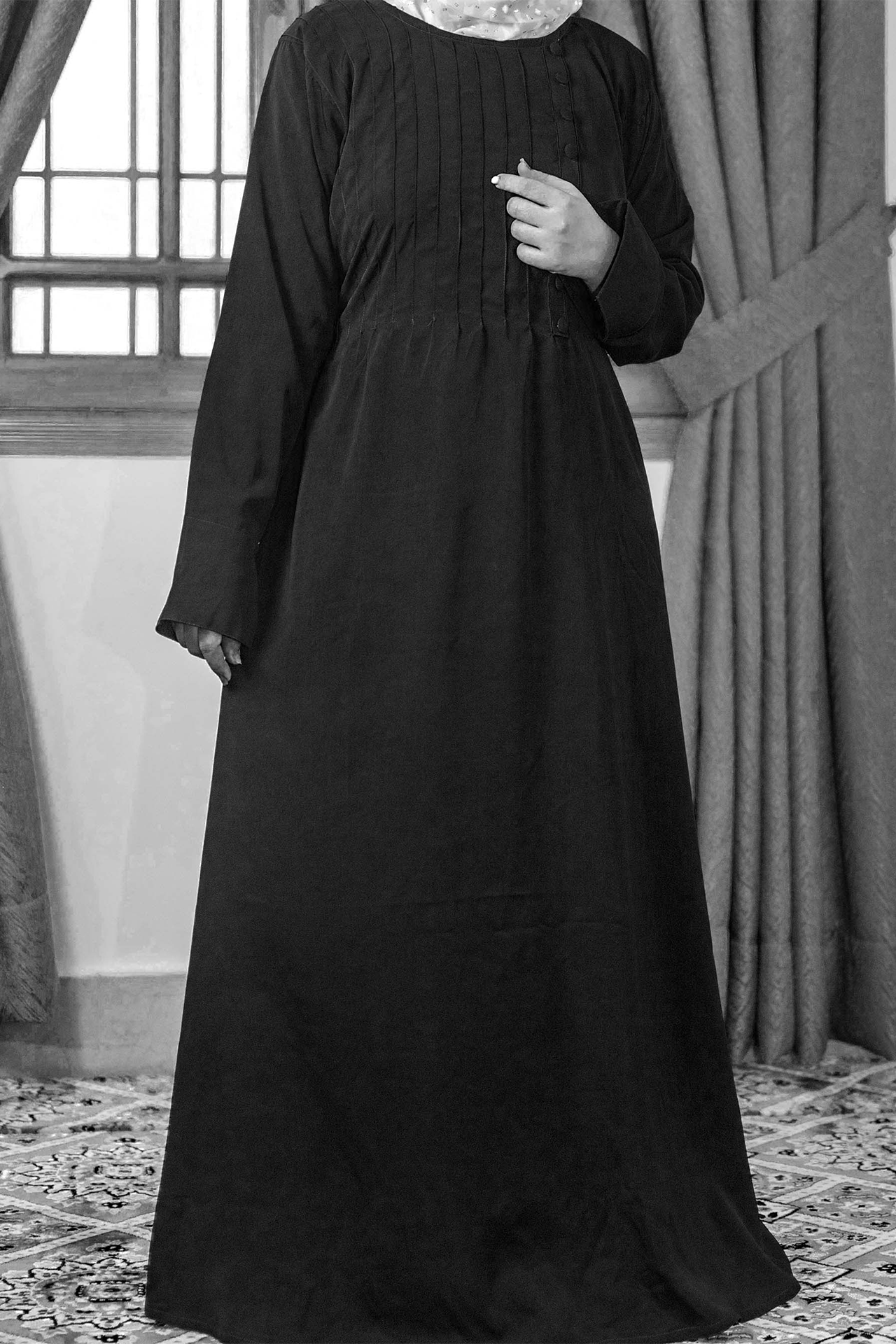 V Neck Maxi Abaya