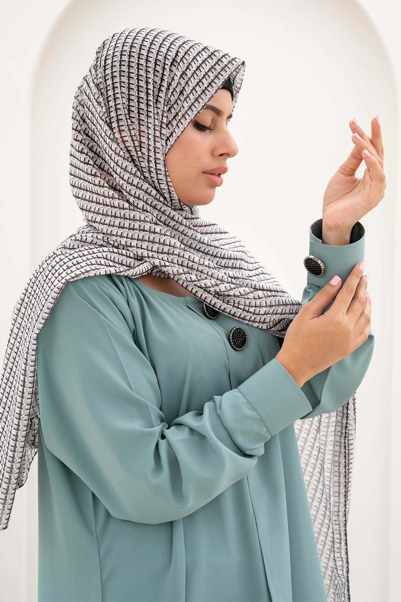 Turkish Style Maxi Abaya - Turquoise