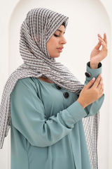 Turkish Style Maxi Abaya - Turquoise