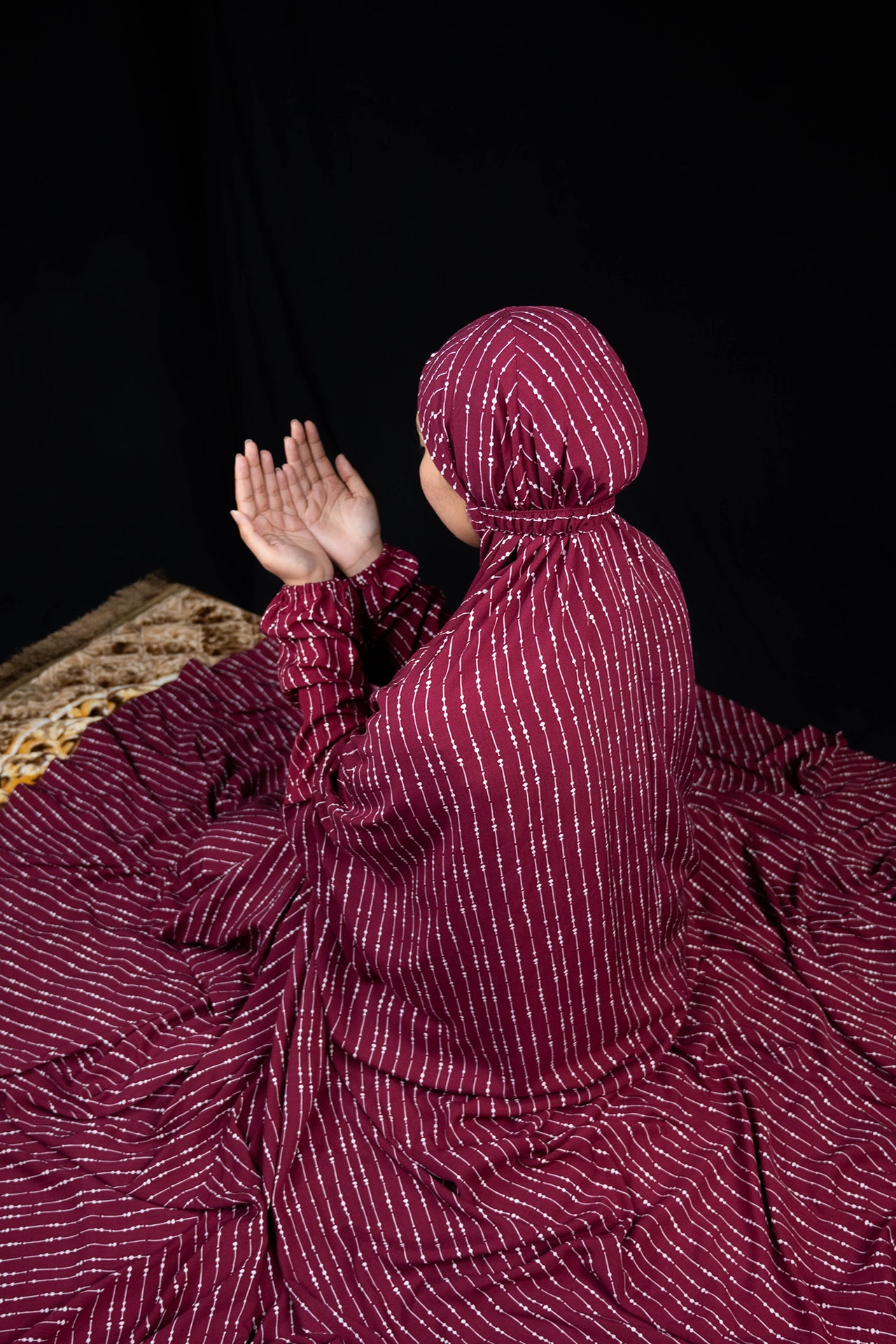 Namaz Chadar - Burgundy
