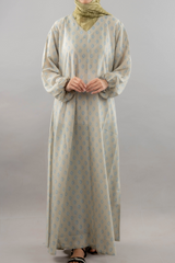 Printed Maxi - Dull Mehndi Green - Jalbaab