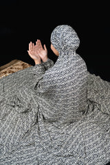 Namaz Chadar - Black and White