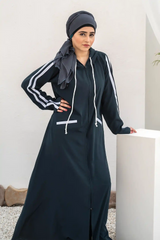 Hoodie Abaya – Deep Ocean