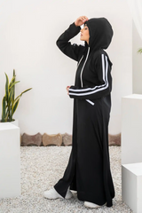 Hoodie Abaya – Black