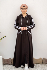 Hoodie Abaya – Dark Choco