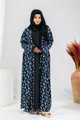 Bahaar - Double Panel Black Maxi Abaya