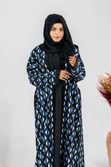 Bahaar - Double Panel Black Maxi Abaya