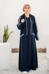 Hoodie Abaya – Navy Blue