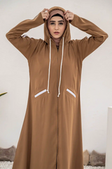Hoodie Abaya – Camel