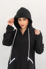 Hoodie Abaya – Black