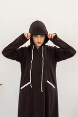 Hoodie Abaya – Dark Choco