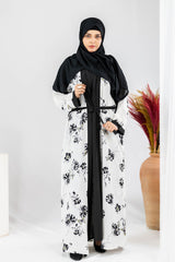 Bahaar - Double Panel Floral Maxi Abaya