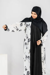 Bahaar - Double Panel Floral Maxi Abaya