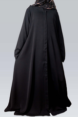 Pure Classy Simple Gown Abaya - Black