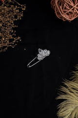 Crystal Butterfly Safety Pin