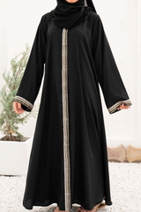 Noir Gown Abaya - Black