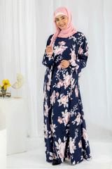 Nashwa P1 - Pirnted Maxi Abaya
