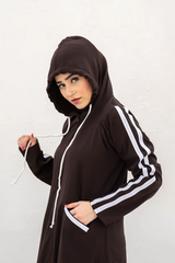 Hoodie Abaya – Dark Choco