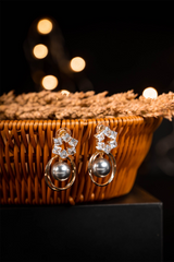 Pearl And Star Earrings - Jalbaab