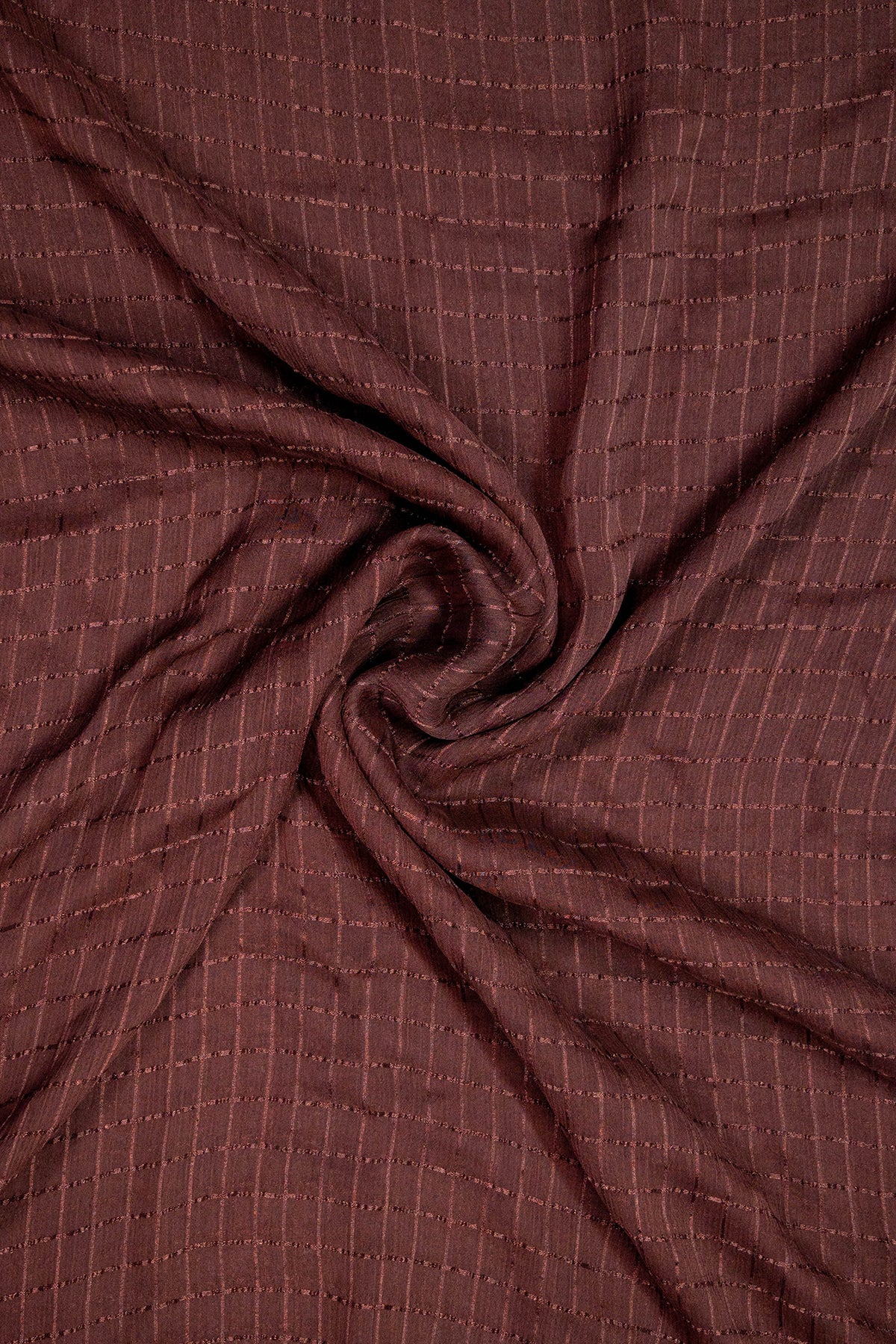 Cubical Textured Georgette Staller - Dark Choco